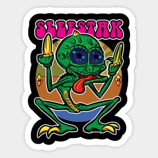 Crouching Sleestak Sticker